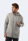 Load image into Gallery viewer, Grey Quilted Zip Up Hoodie
