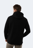 Load image into Gallery viewer, Black Quilted Zip Up Hoodie
