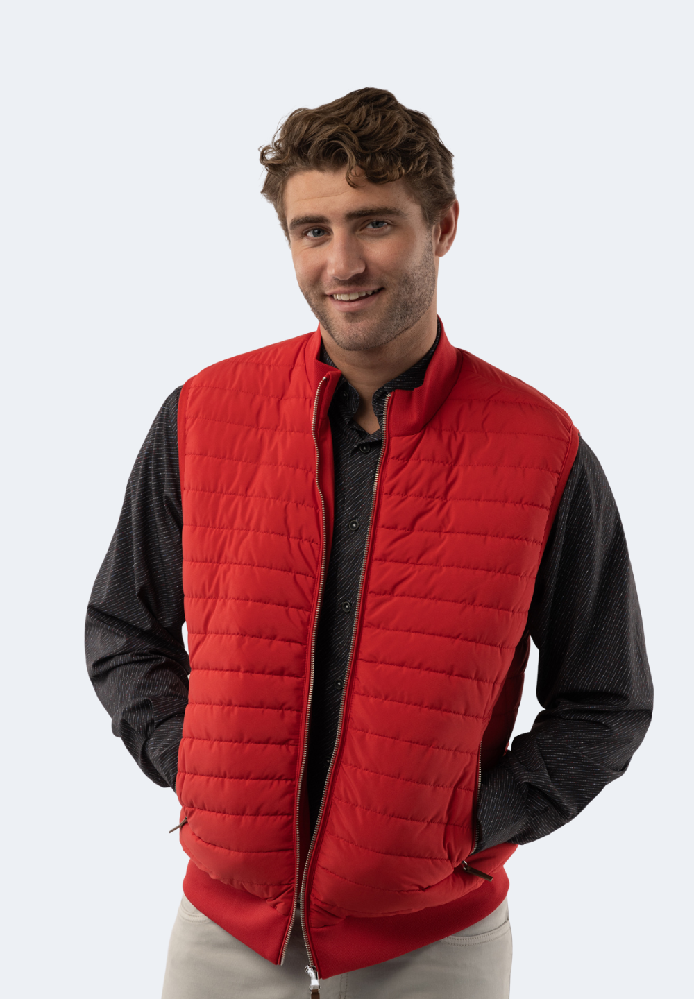 Red Quilted Vest