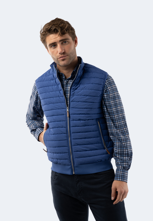 Cobalt Blue Quilted Vest