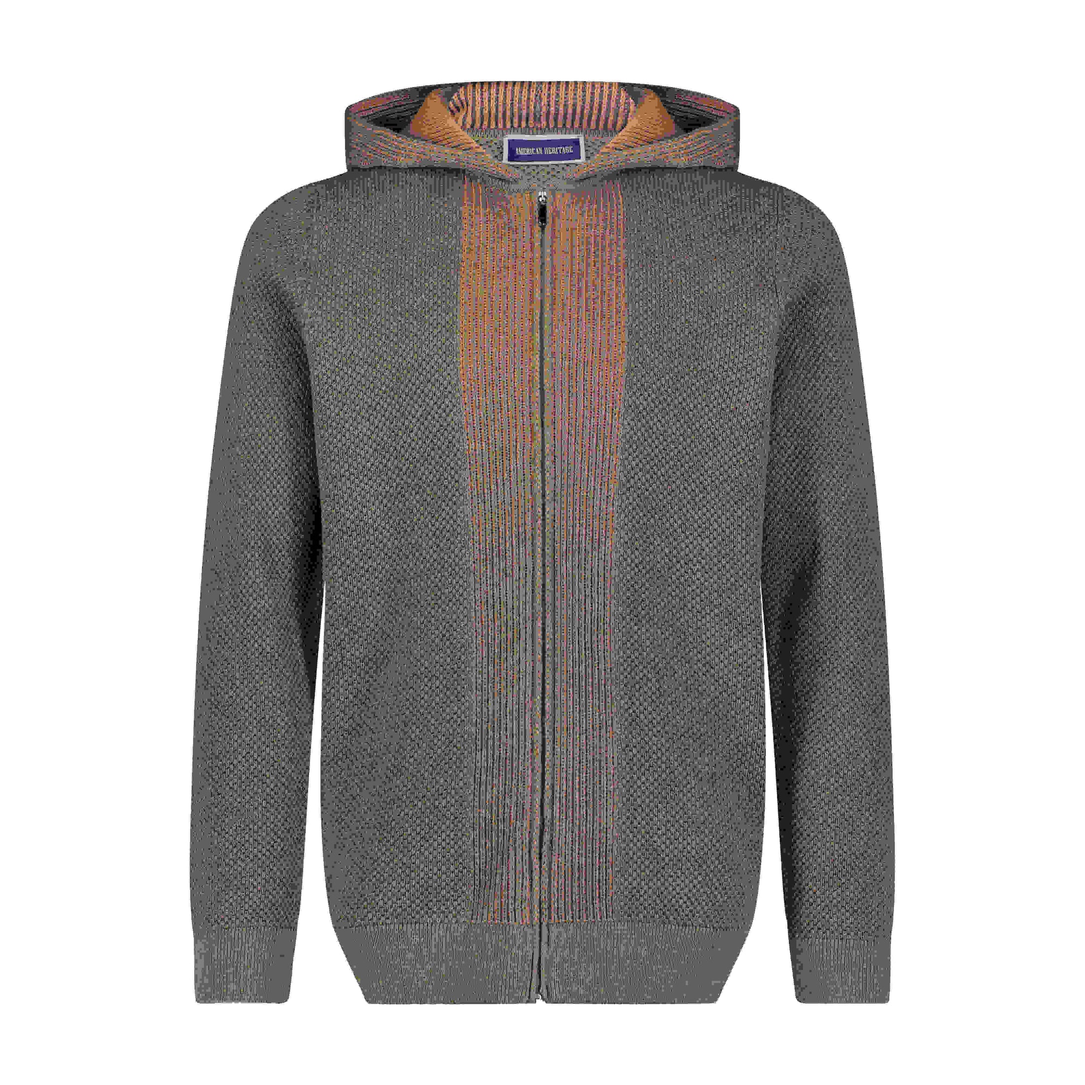 Full Zip Jacquard Hoodie