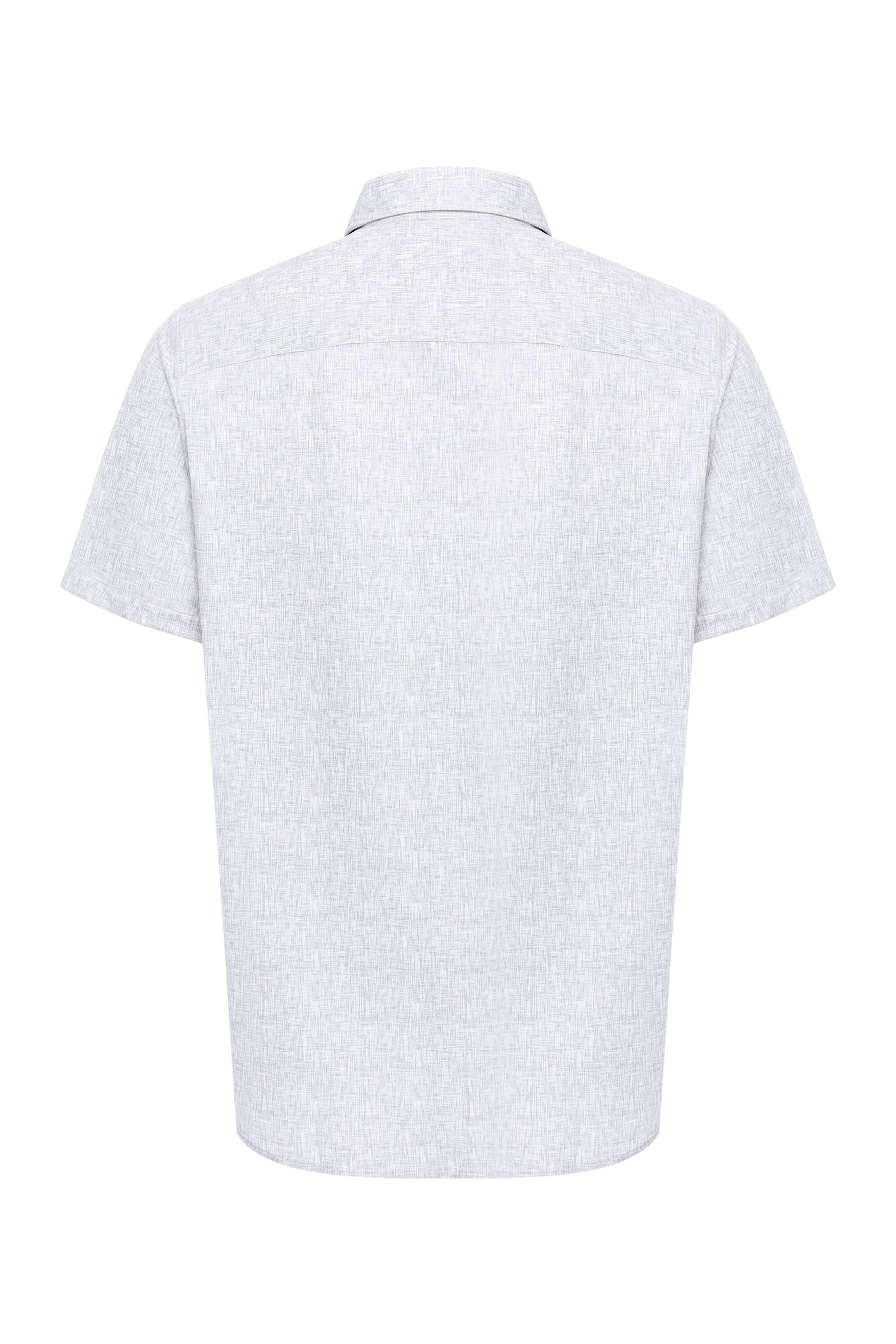 Grey Cross-Hatch Short Sleeve Shirt