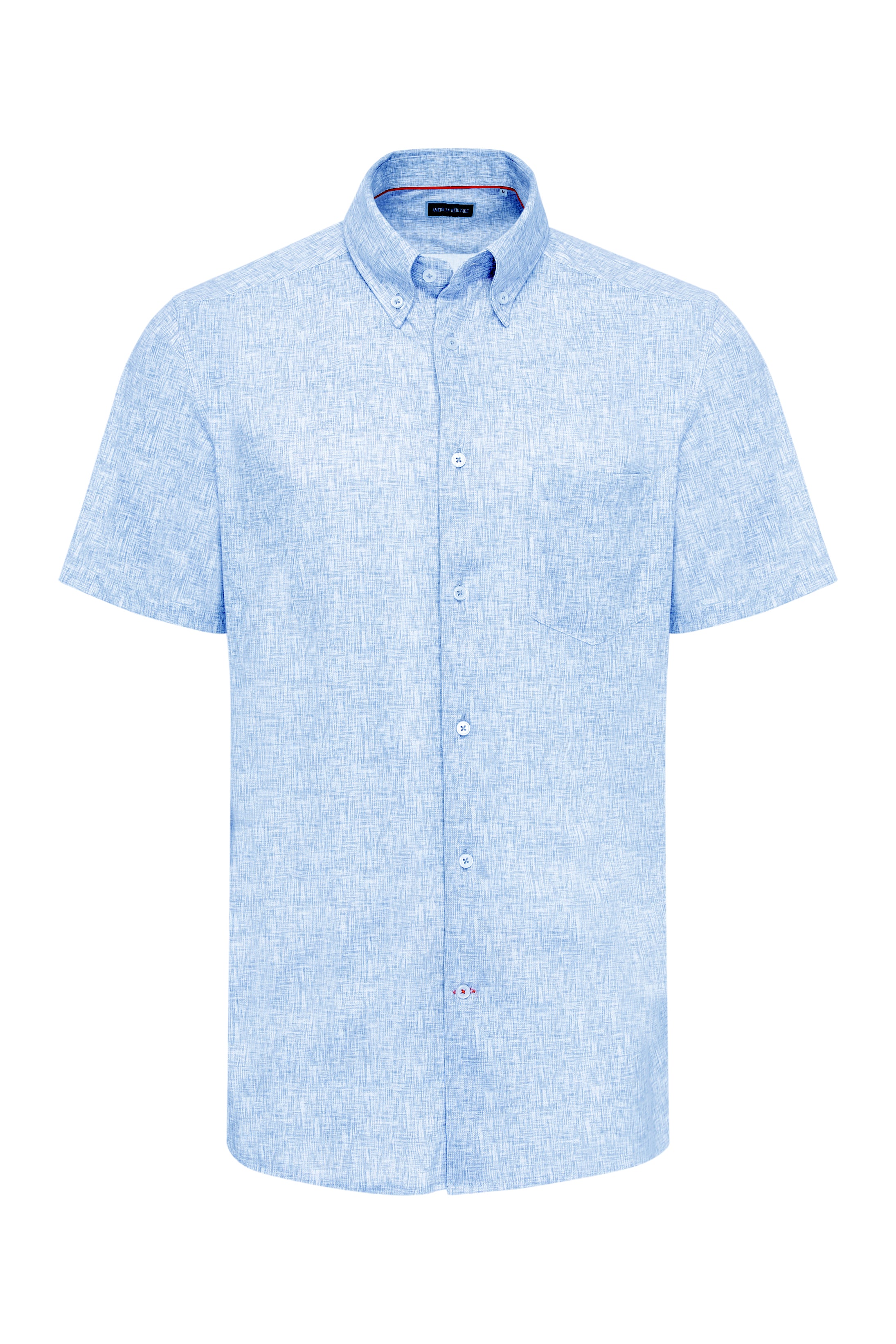 Royal Cross-Hatch Short Sleeve Shirt