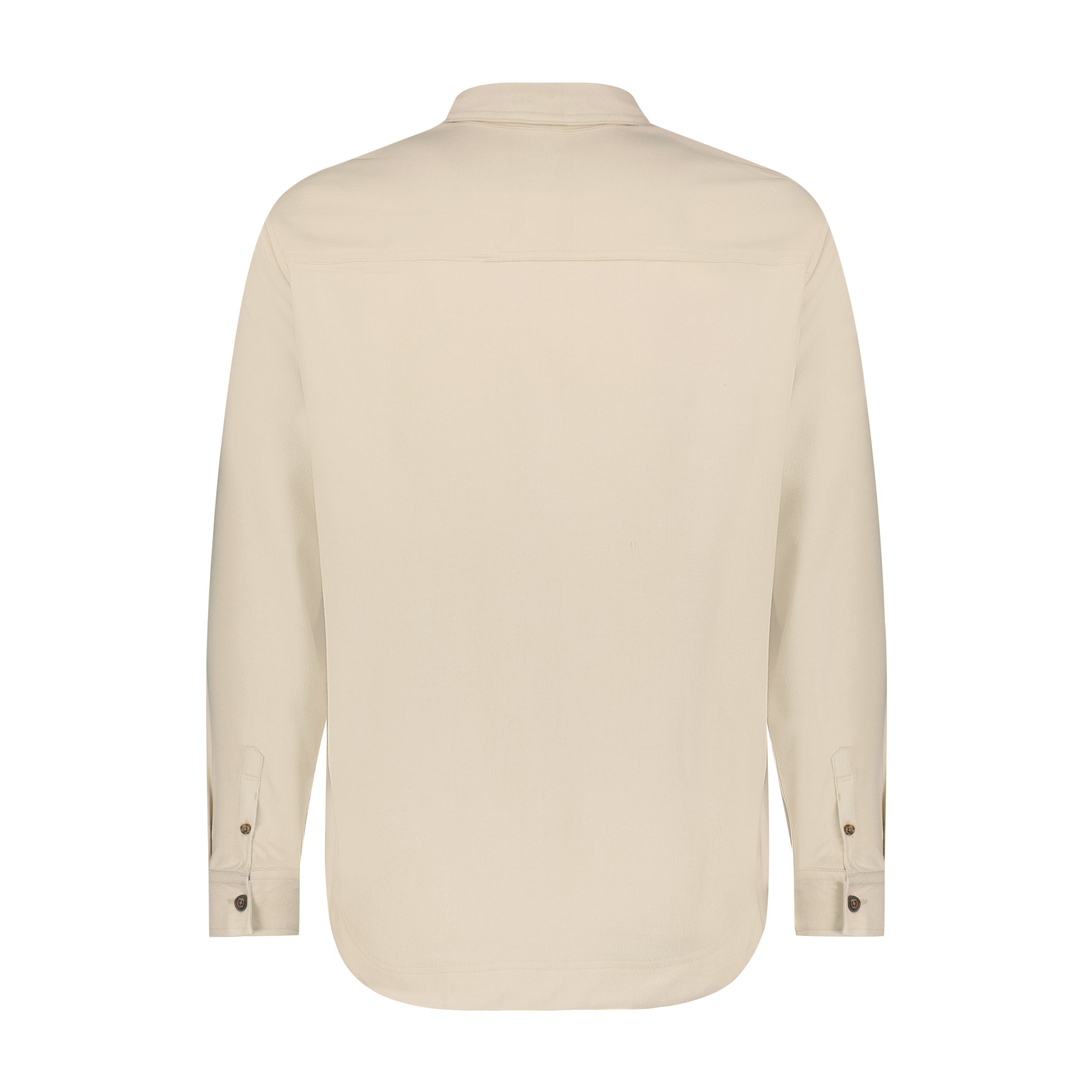 Cream Brushed Twill Shacket