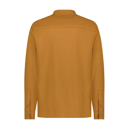 Tobacco Brushed Twill Shacket