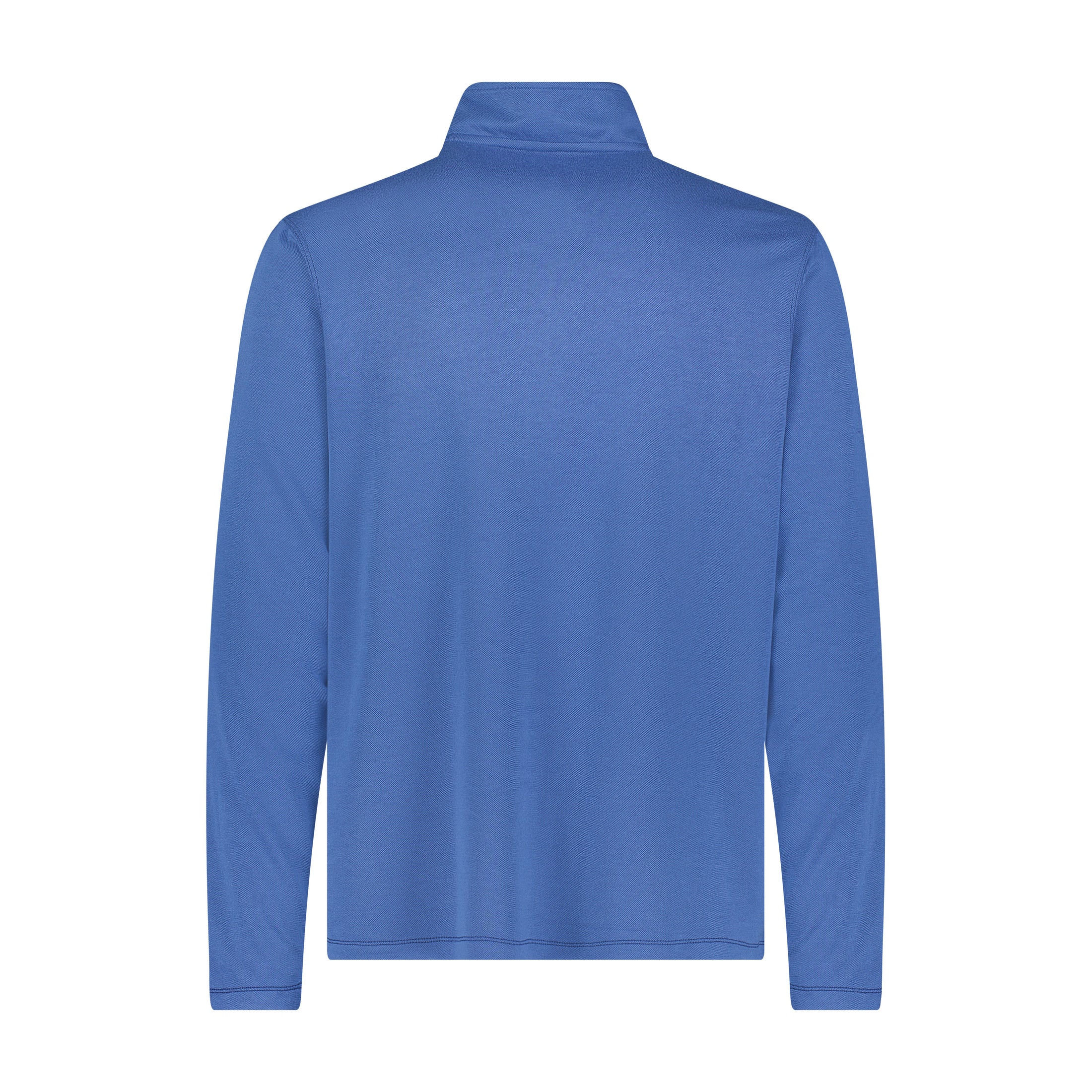 Blue Performance Pique Stitching Quarter Zip
