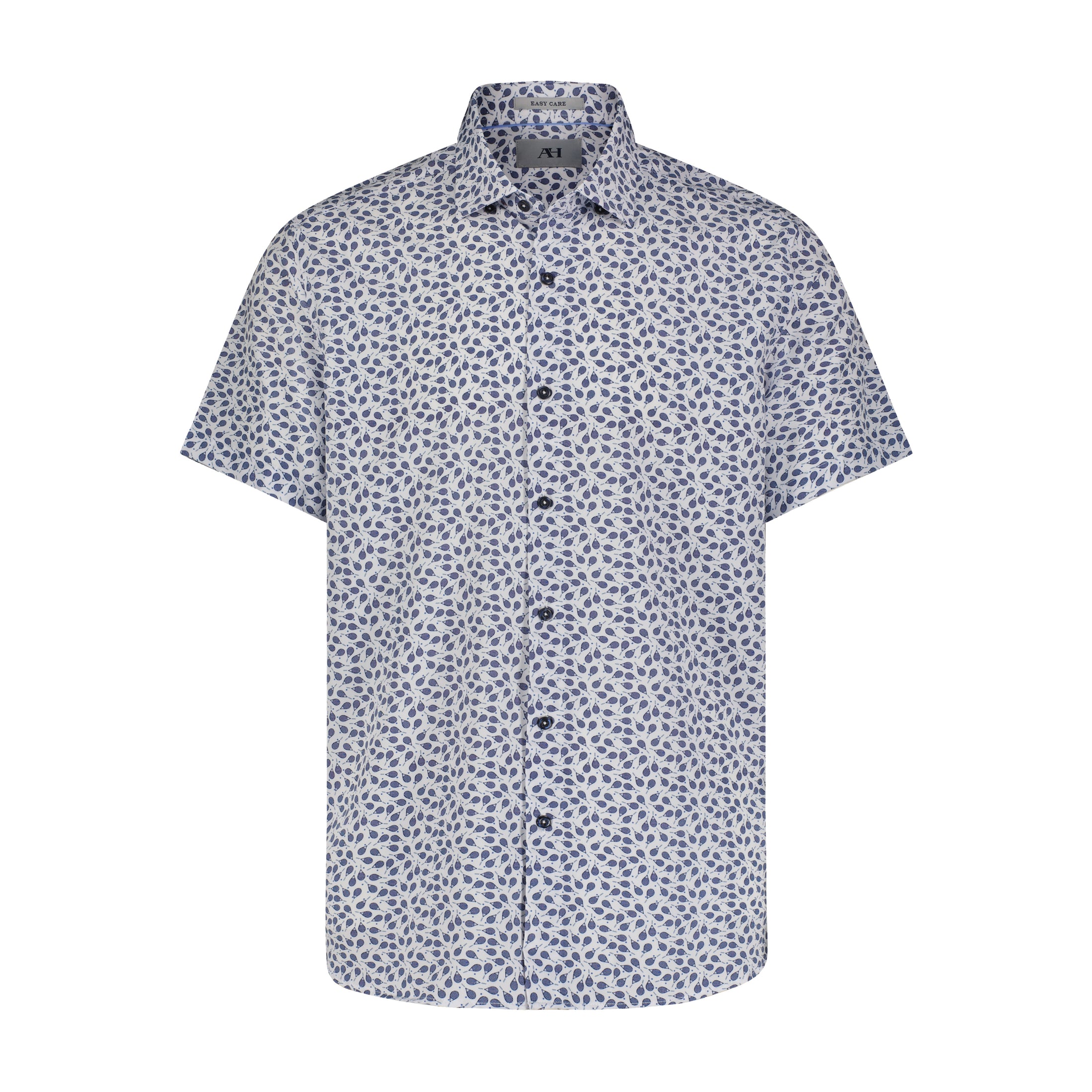 Navy Tennis Performance Short Sleeve Shirt