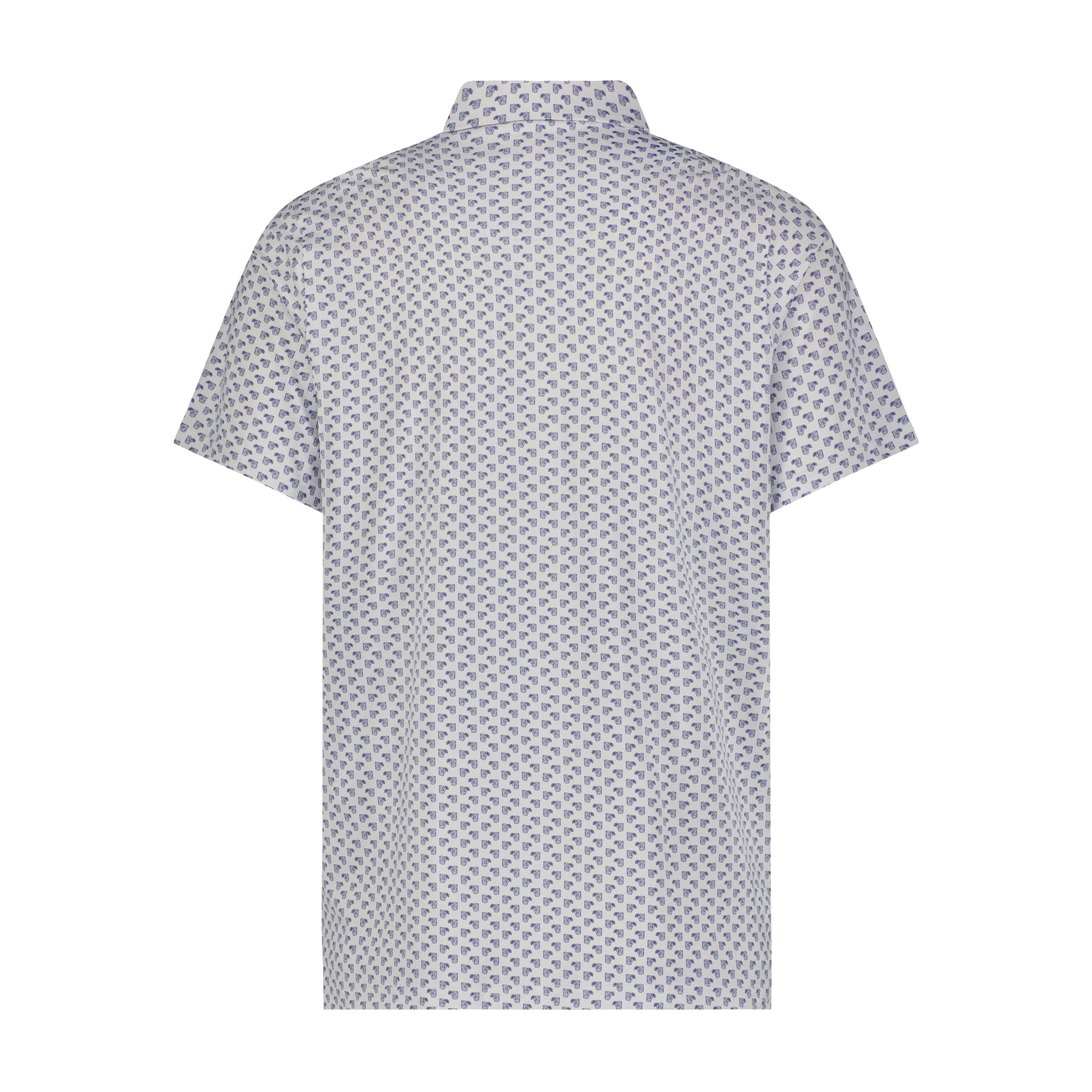 White Cocktails Performance Short Sleeve Shirt