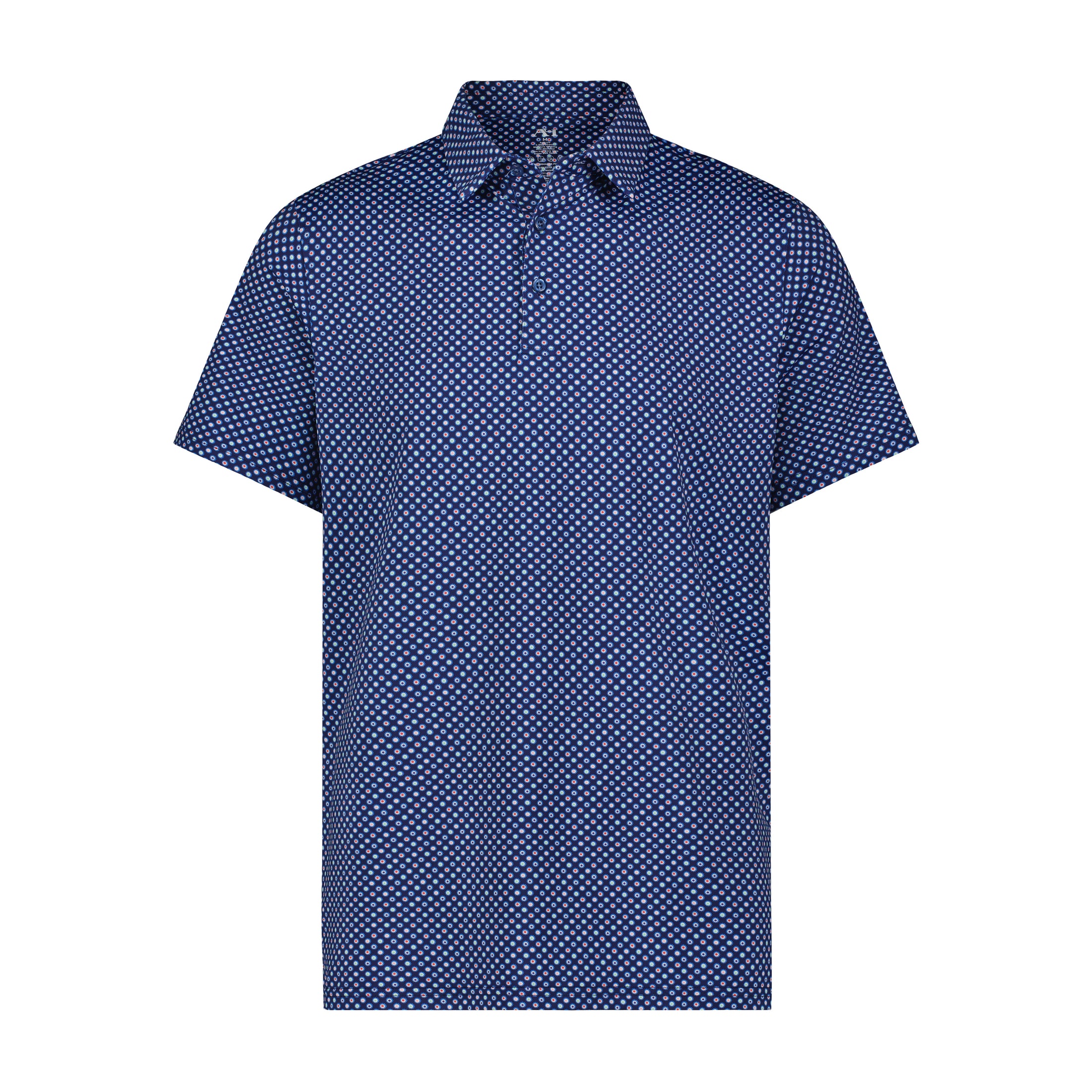 Flower Geo Performance Short Sleeve Shirt