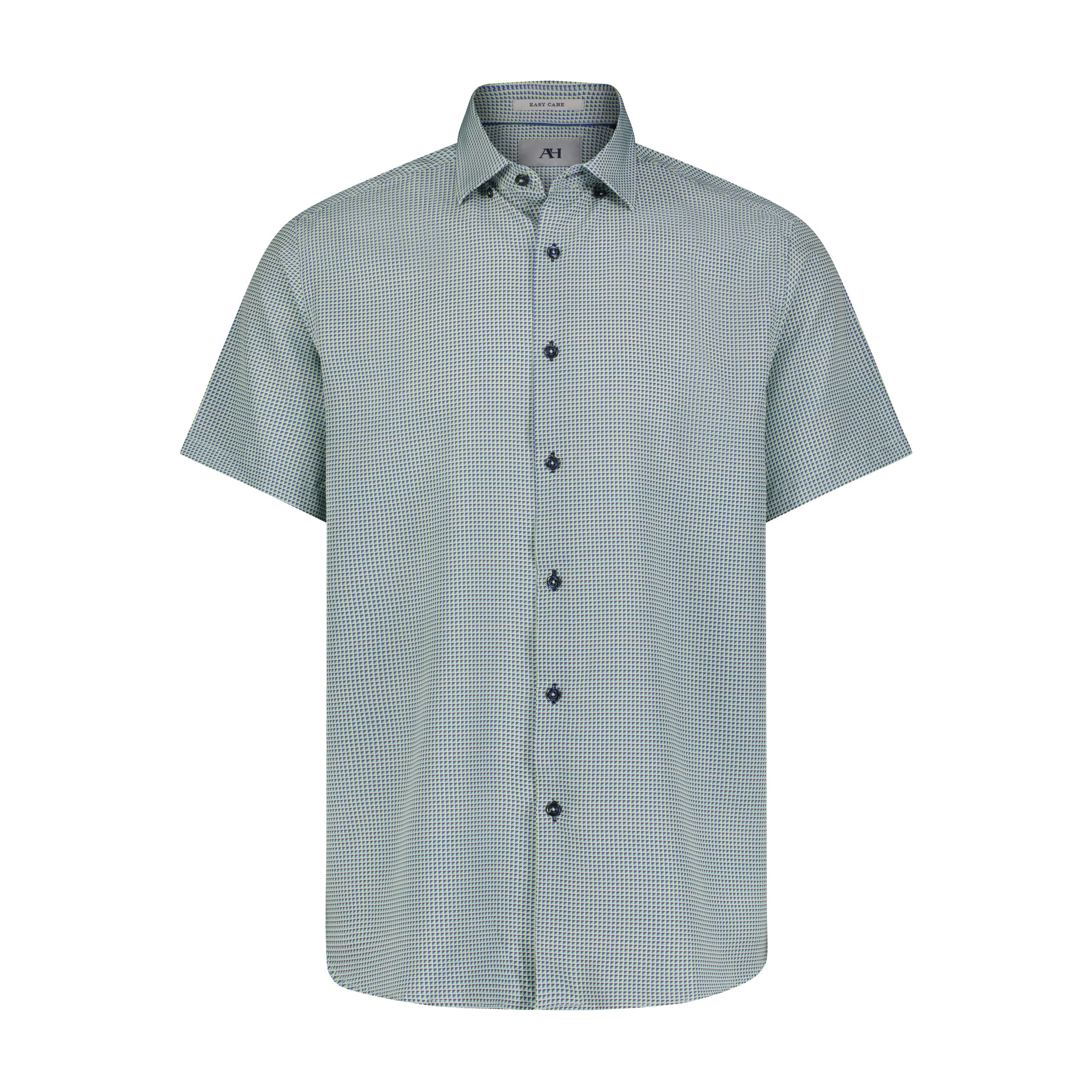 Green Grid Performance Short Sleeve Shirt - BT