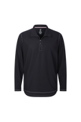 Load image into Gallery viewer, Black Waffle Quarter Zip Performance Pullover
