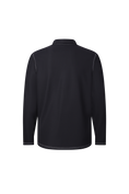 Load image into Gallery viewer, Black Waffle Quarter Zip Performance Pullover
