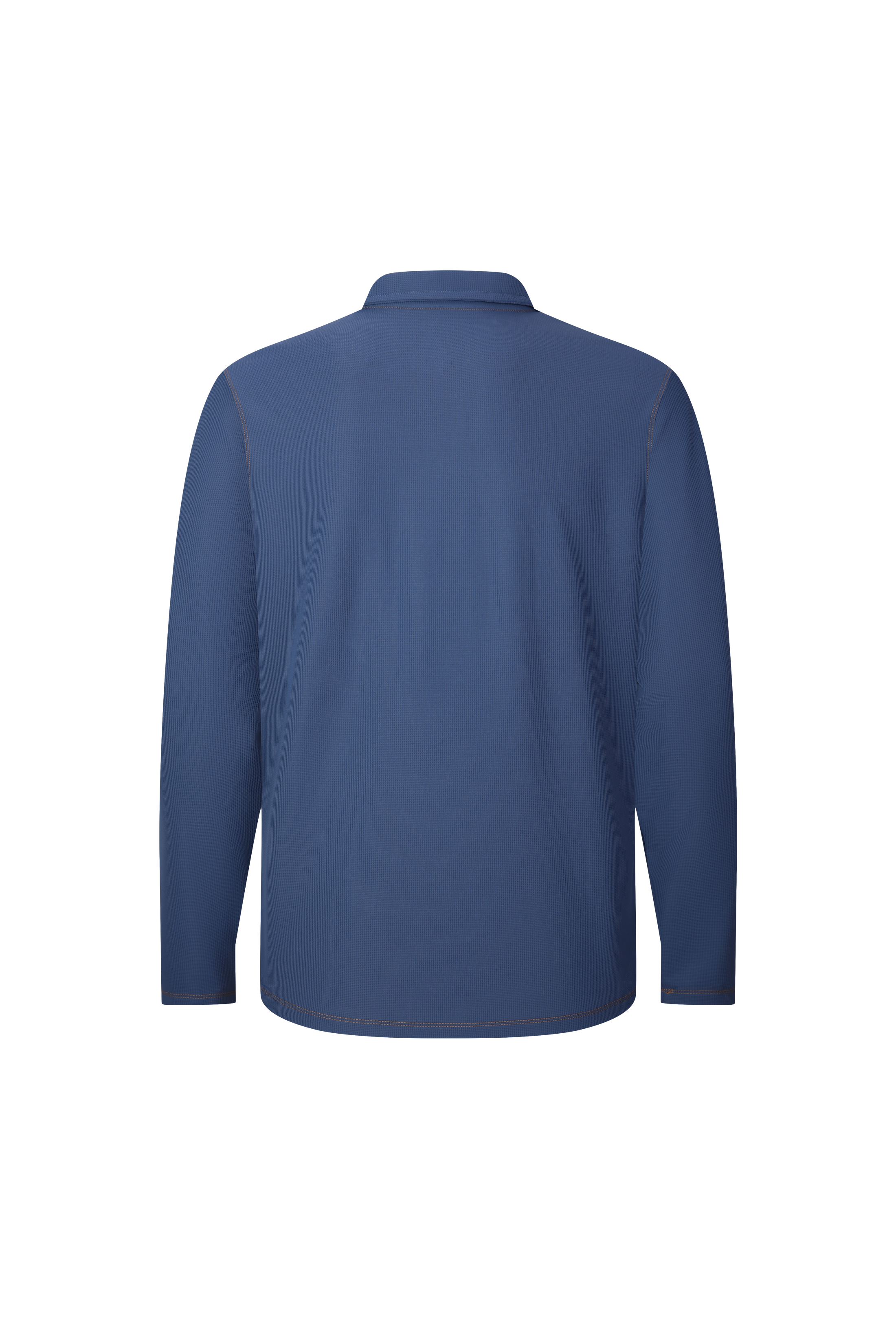 Blue Waffle Quarter Zip Performance Pullover