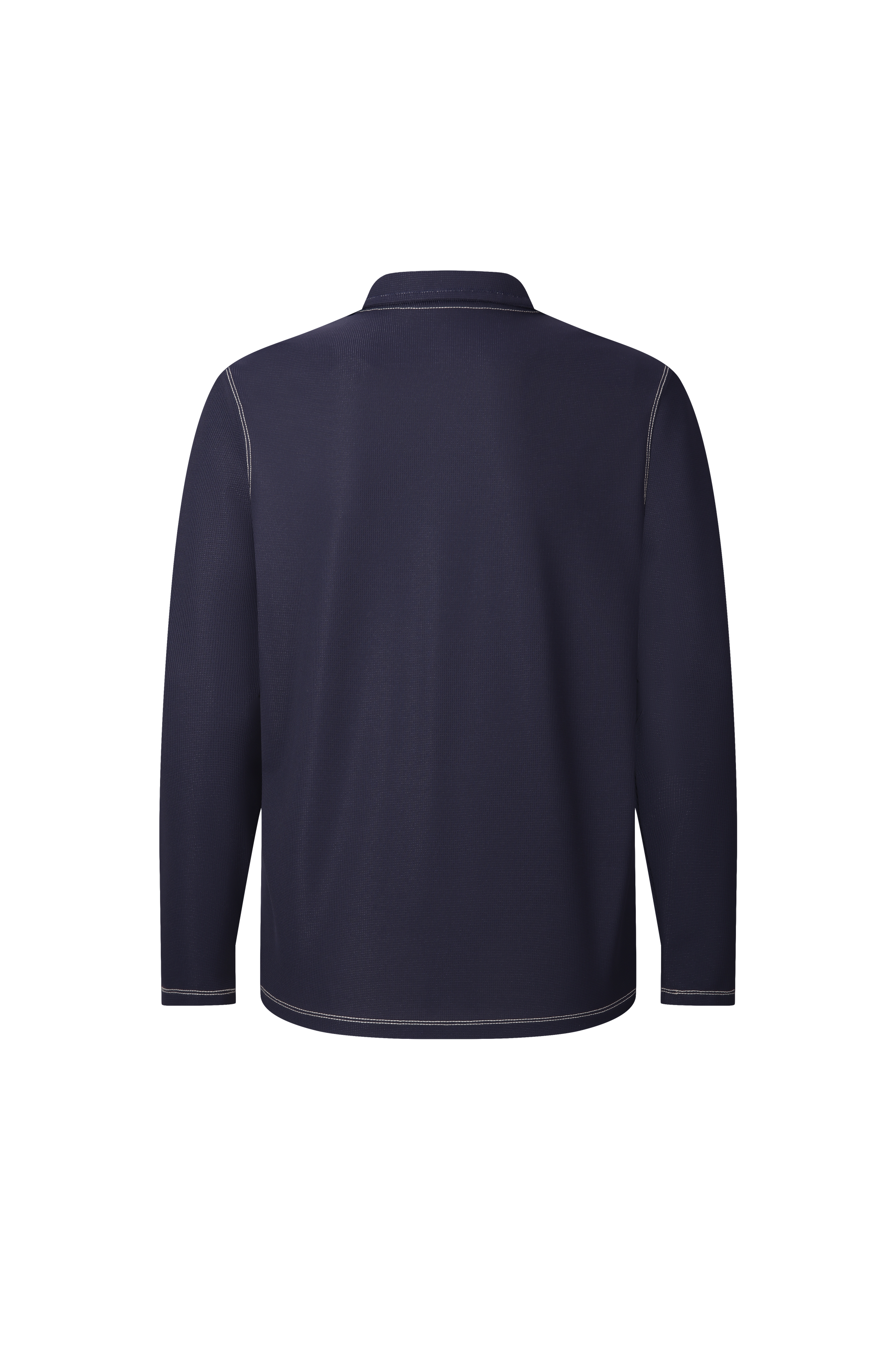 Navy Waffle Quarter Zip Performance Pullover