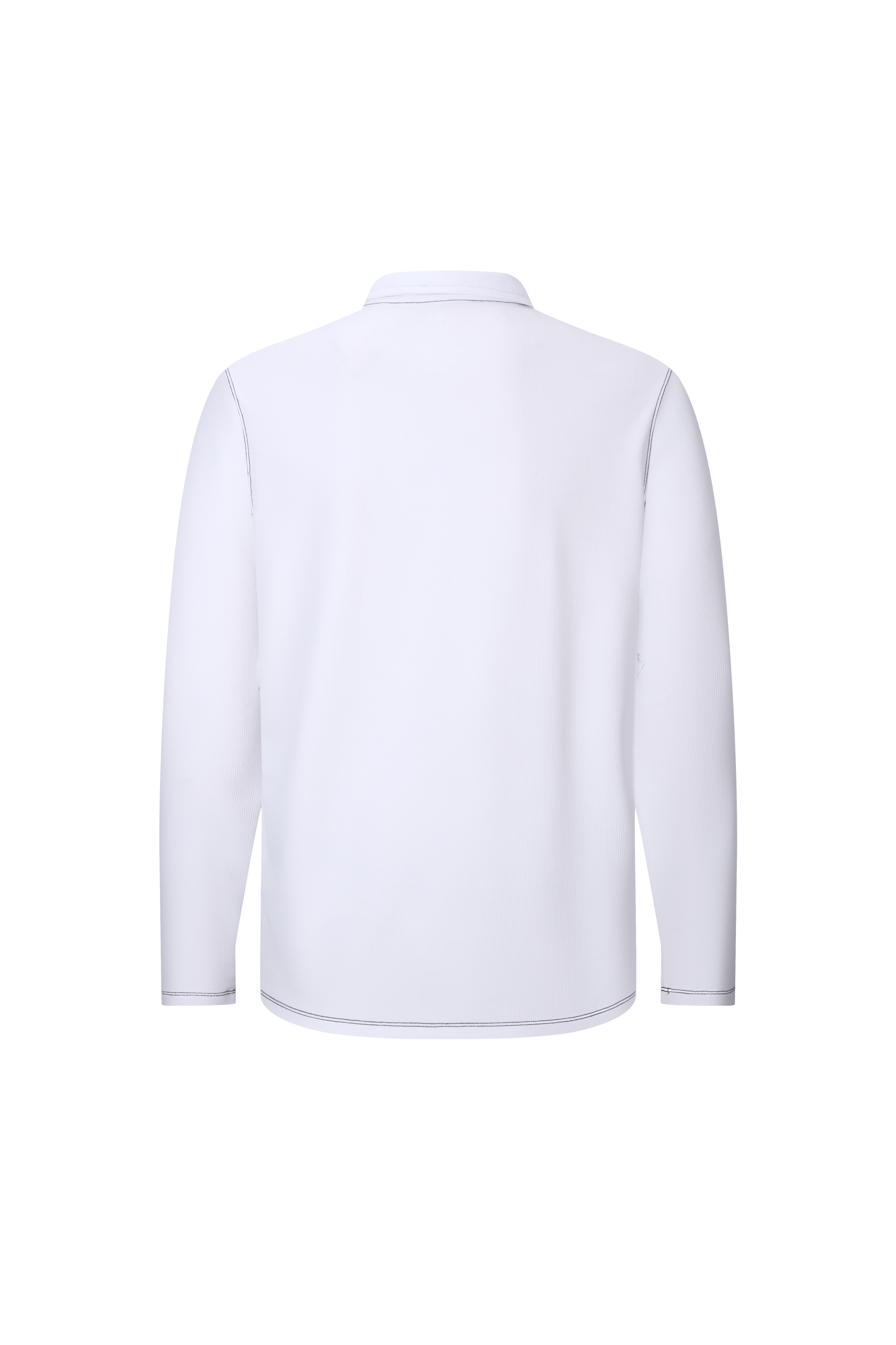 White Waffle Quarter Zip Performance Pullover
