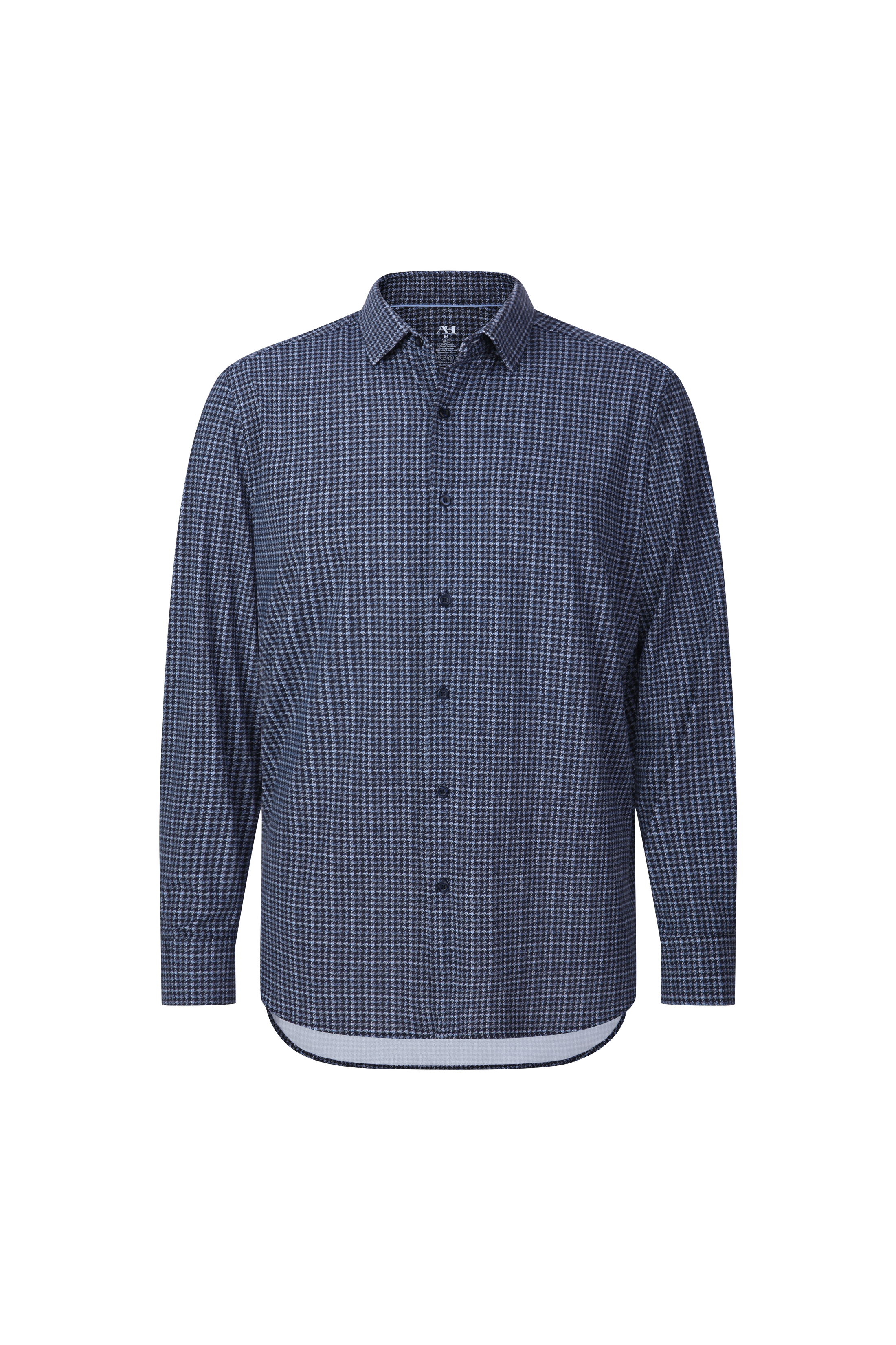 Indigo Pattern Performance Sport Shirt