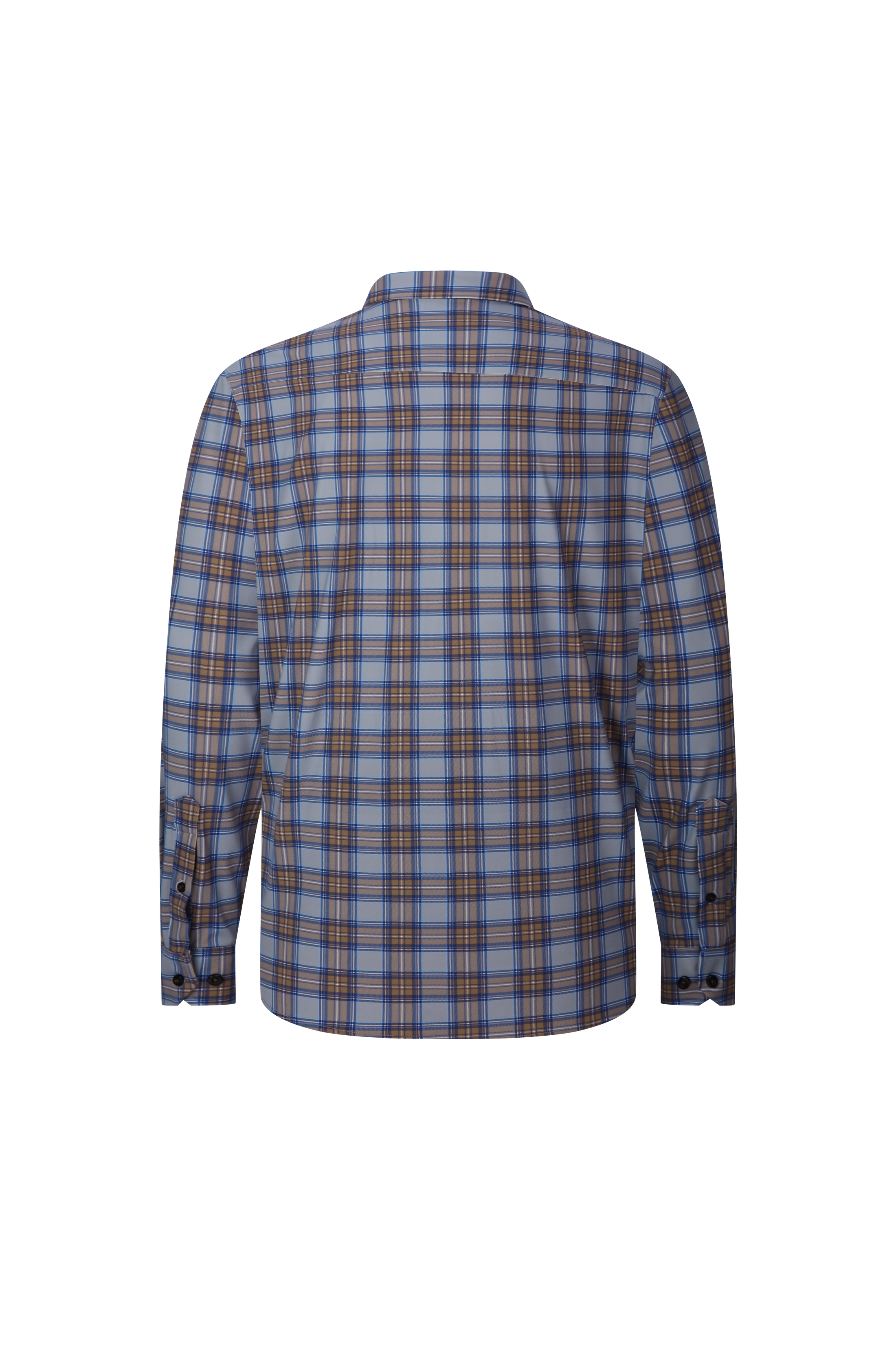Windowpane Plaid Performance Sport Shirt
