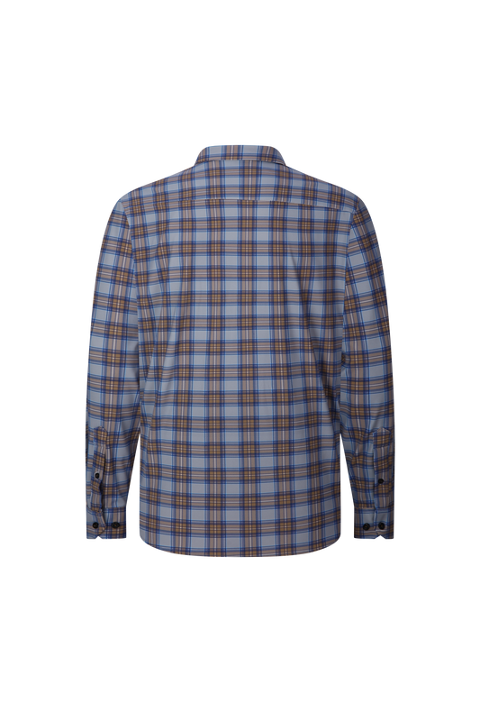 Windowpane Plaid Performance Sport Shirt