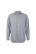 Load image into Gallery viewer, Grey Striped Performance Dress Shirt
