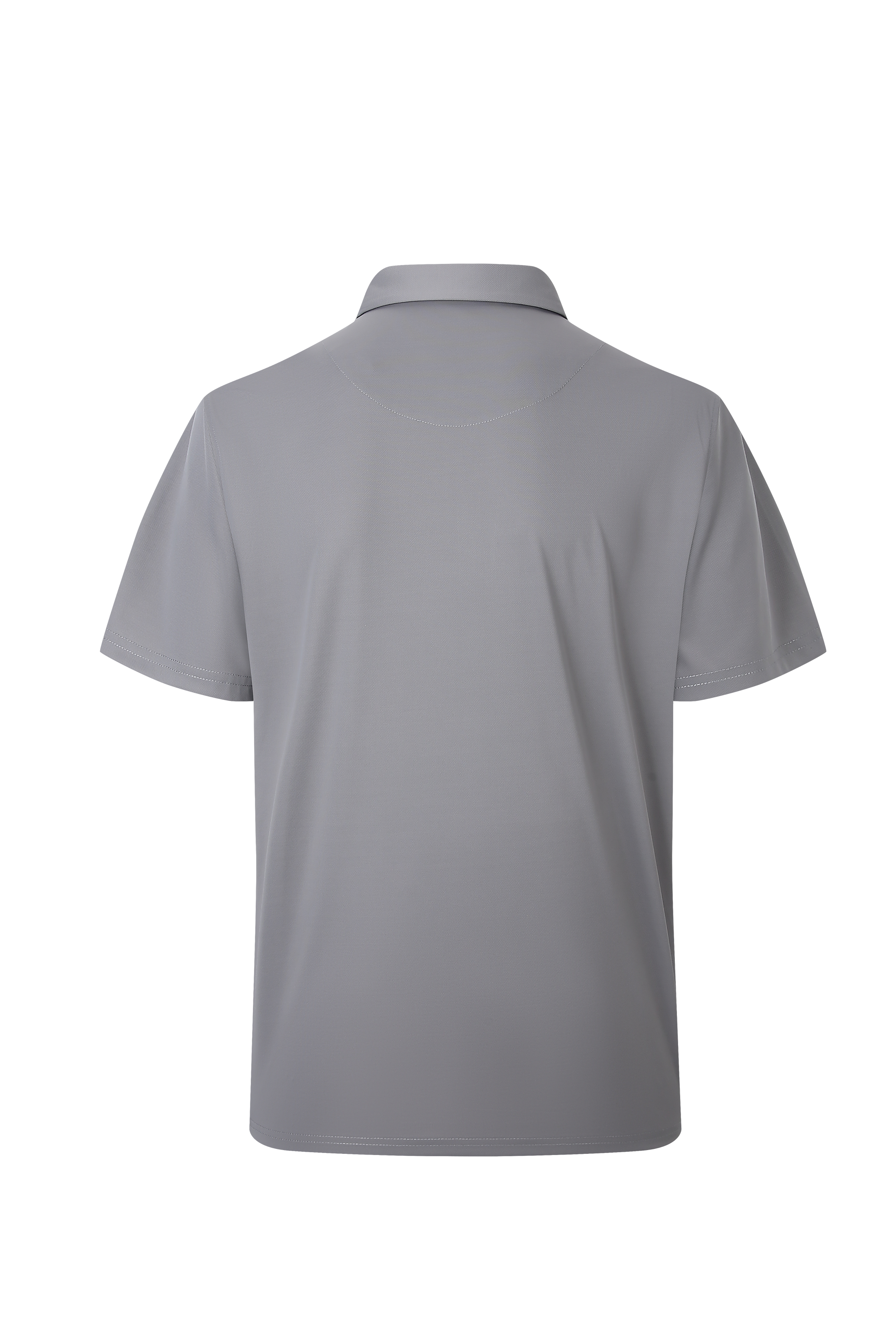 Grey Solid Performance Polo