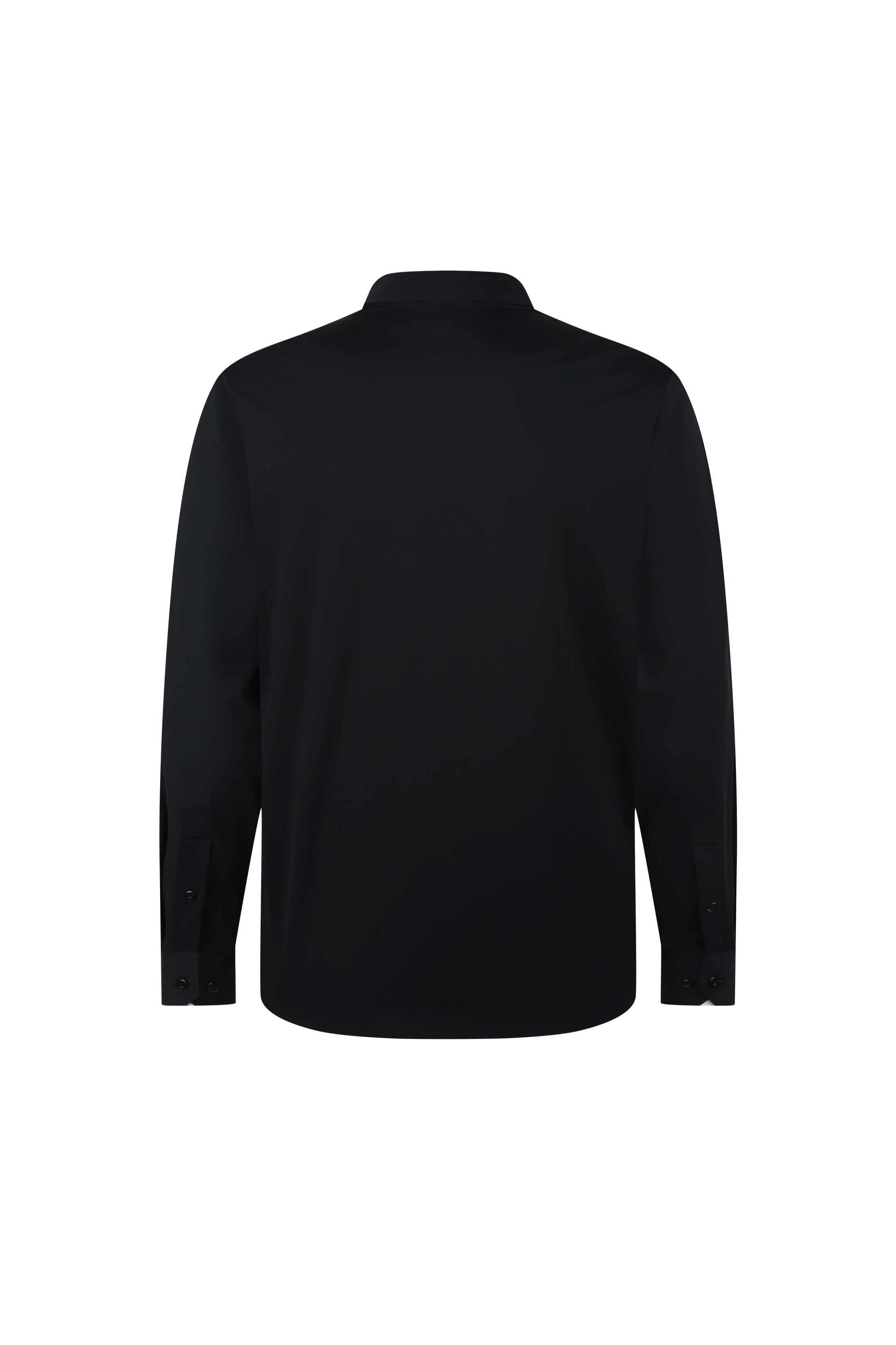 Black Solid Performance Dress Shirt