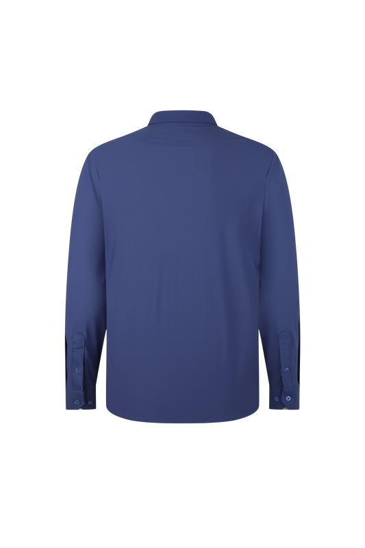 Navy Solid Performance Dress Shirt