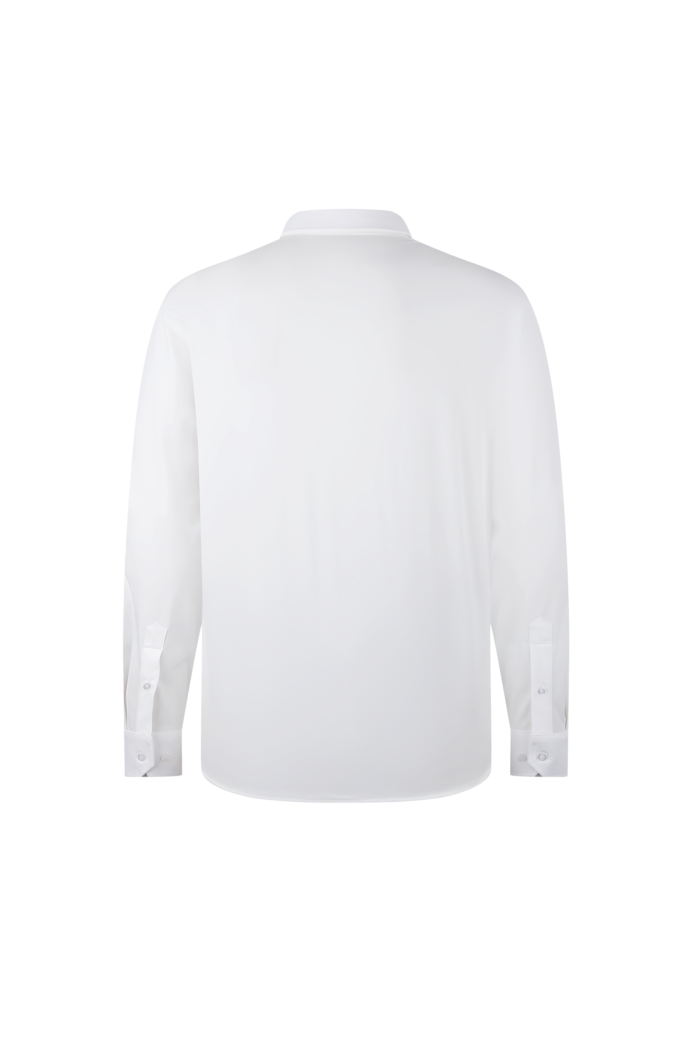White Solid Performance Dress Shirt
