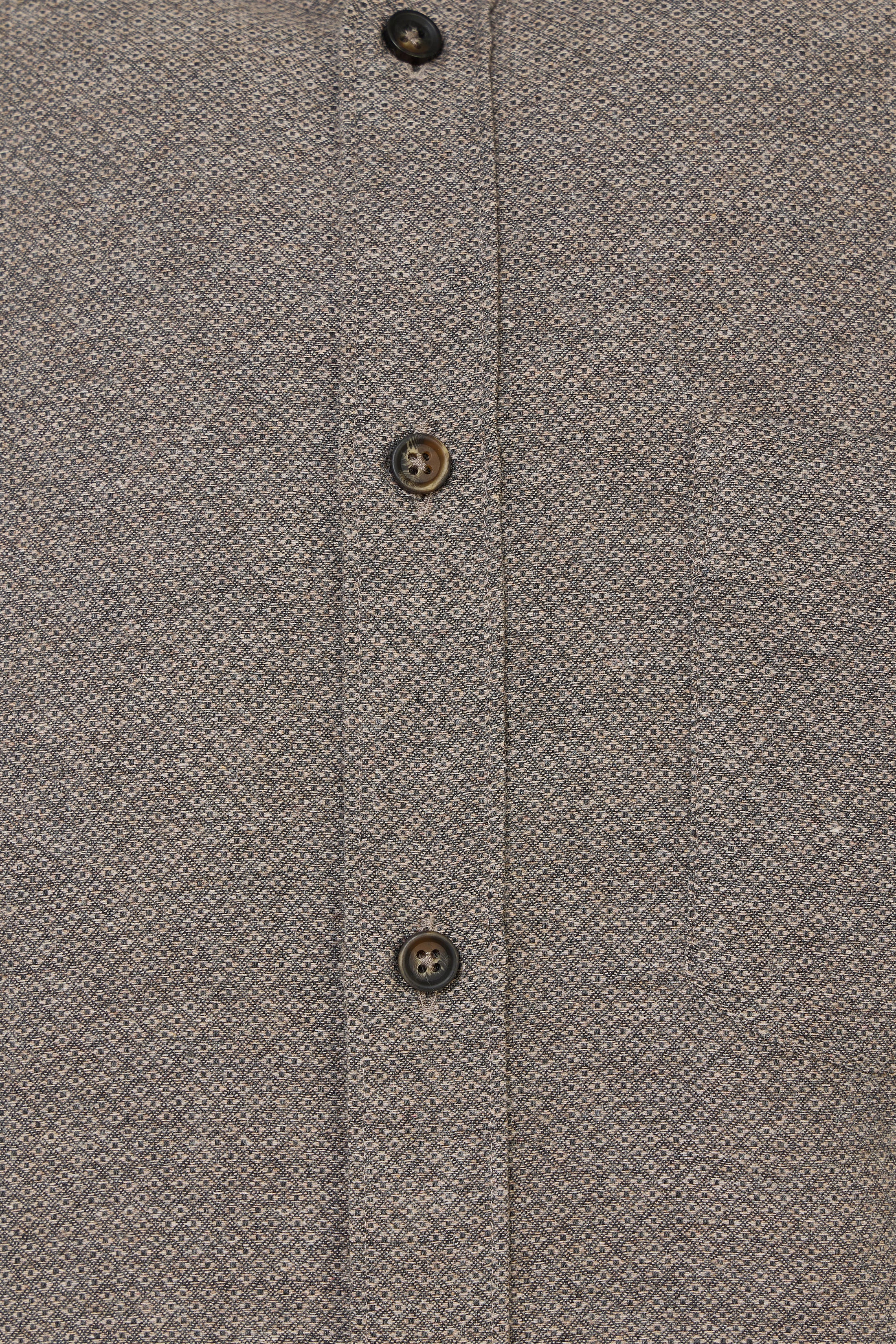 Beige Brushed Flannel Shirt