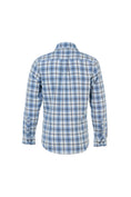 Load image into Gallery viewer, Navy Plaid Brushed Flannel Shirt
