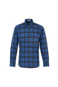 Load image into Gallery viewer, Indigo Plaid Jacquard Shirt
