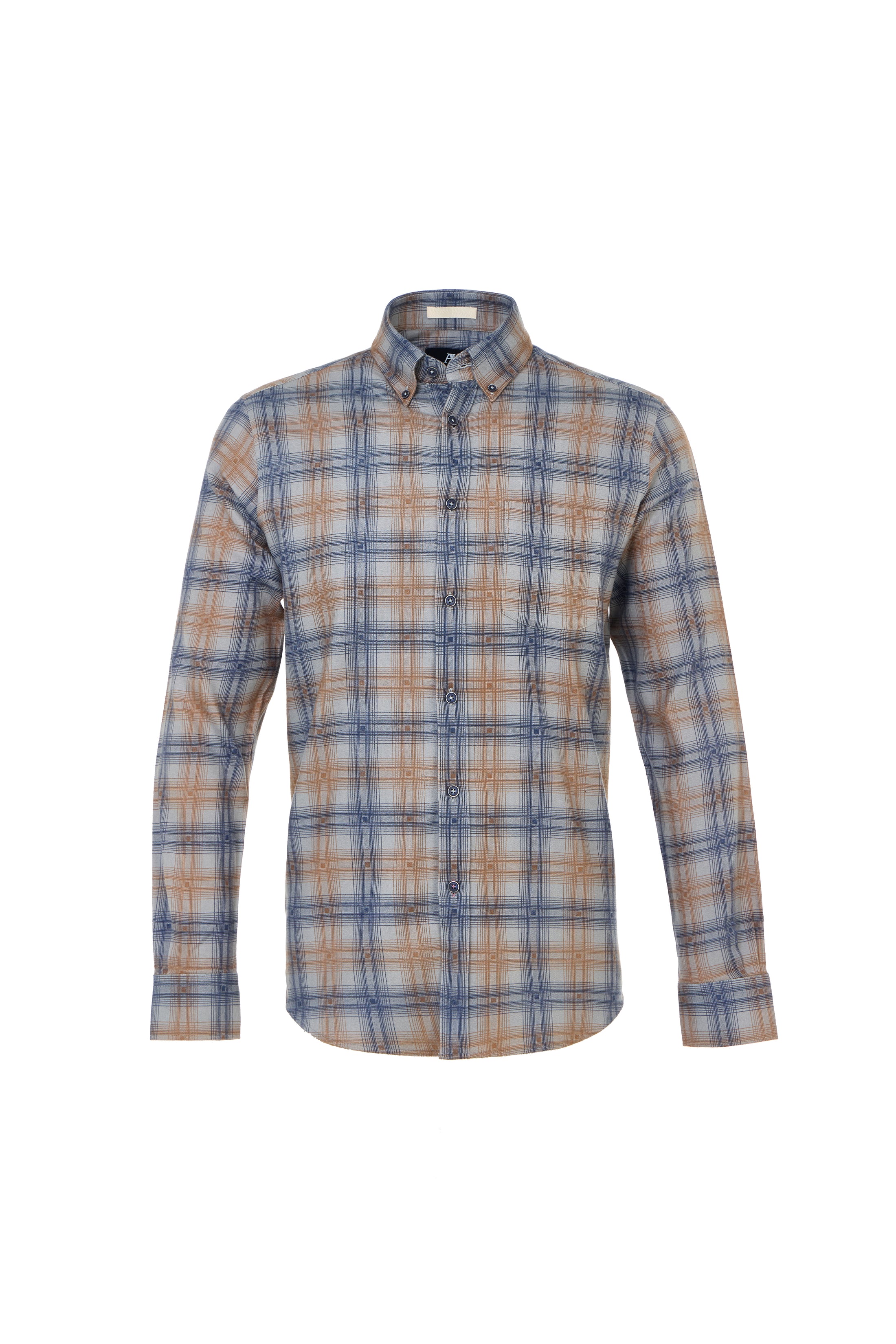 Chocolate Plaid Turkish Flannel Sport Shirt