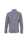 Load image into Gallery viewer, Indigo Plaid Stretch Shirt Jacket
