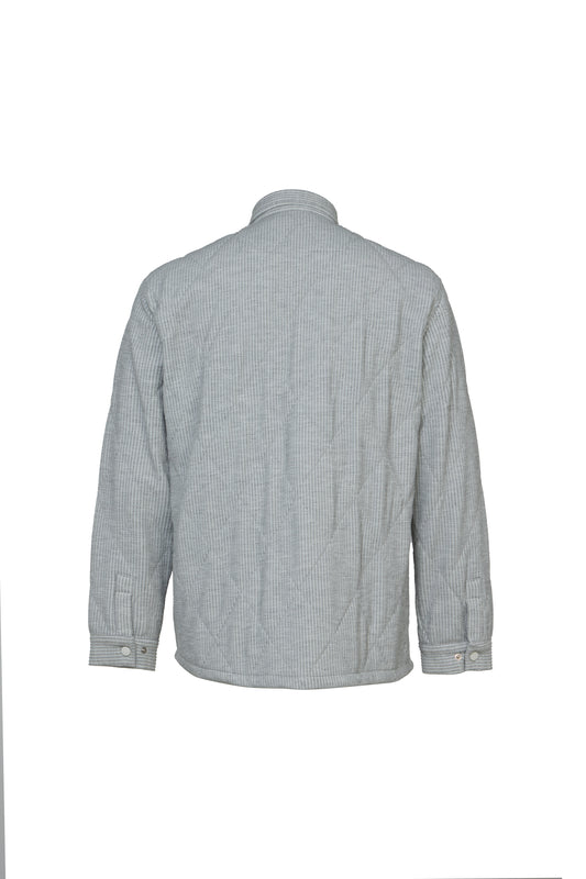 Quilted Knit Snap Jacket