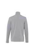 Load image into Gallery viewer, Grey Ribbed Stripe Quarter Zip
