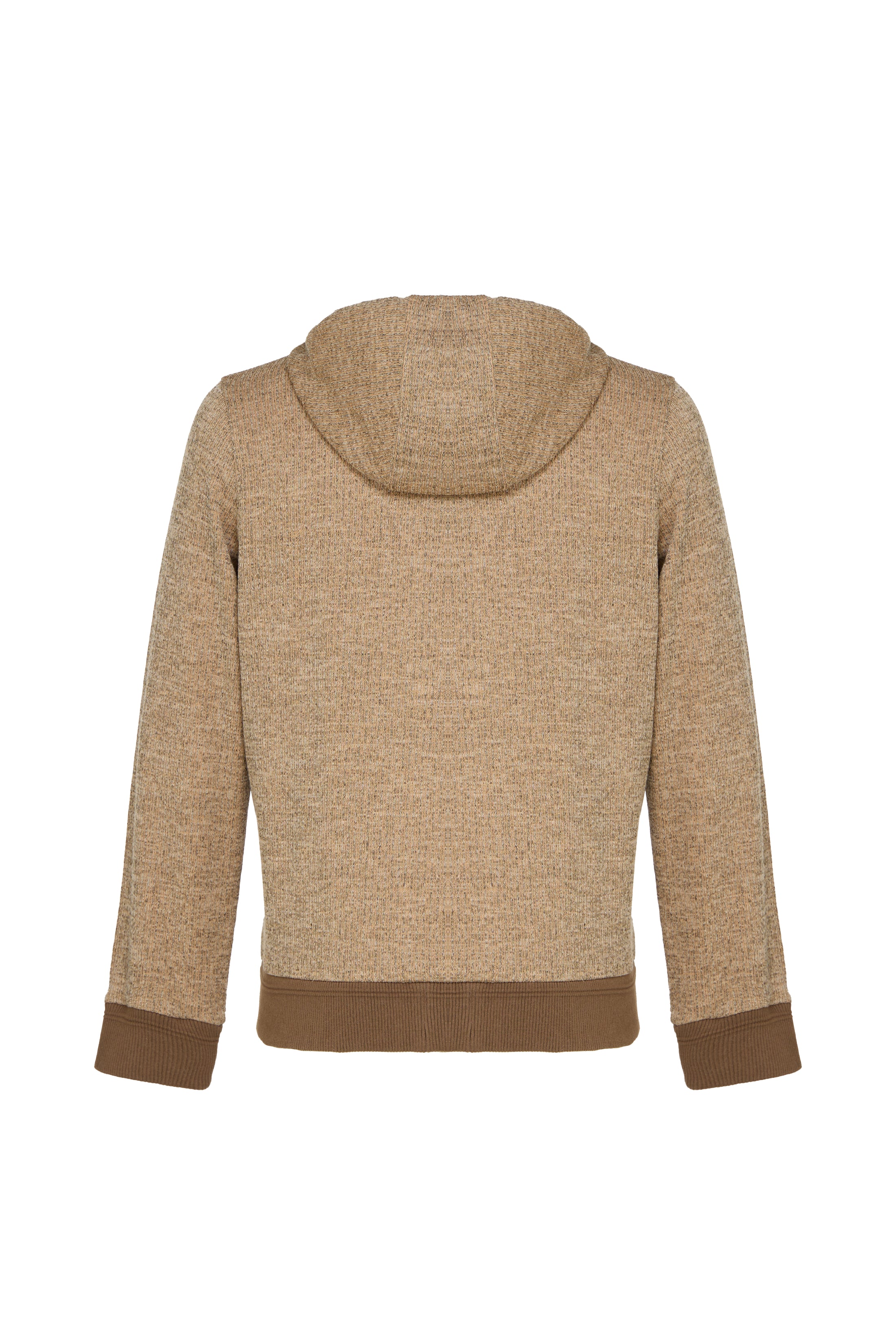 Oatmeal Double-Zip Hoodie