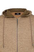 Load image into Gallery viewer, Oatmeal Double-Zip Hoodie
