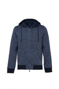 Load image into Gallery viewer, Navy Double-Zip Hoodie
