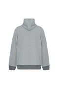 Load image into Gallery viewer, Grey Pin Dot Double-Zip Hoodie
