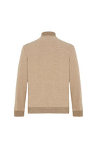 Beige sweater on a white background