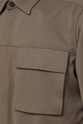 Load image into Gallery viewer, Olive Textured Performance Shirt Jacket
