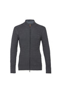 Load image into Gallery viewer, Dark Grey Zip Weave Sweater
