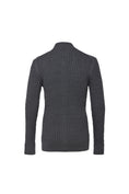 Load image into Gallery viewer, Dark Grey Zip Weave Sweater
