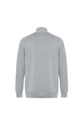 Load image into Gallery viewer, Light Grey Raglan Quarter Zip Sweater
