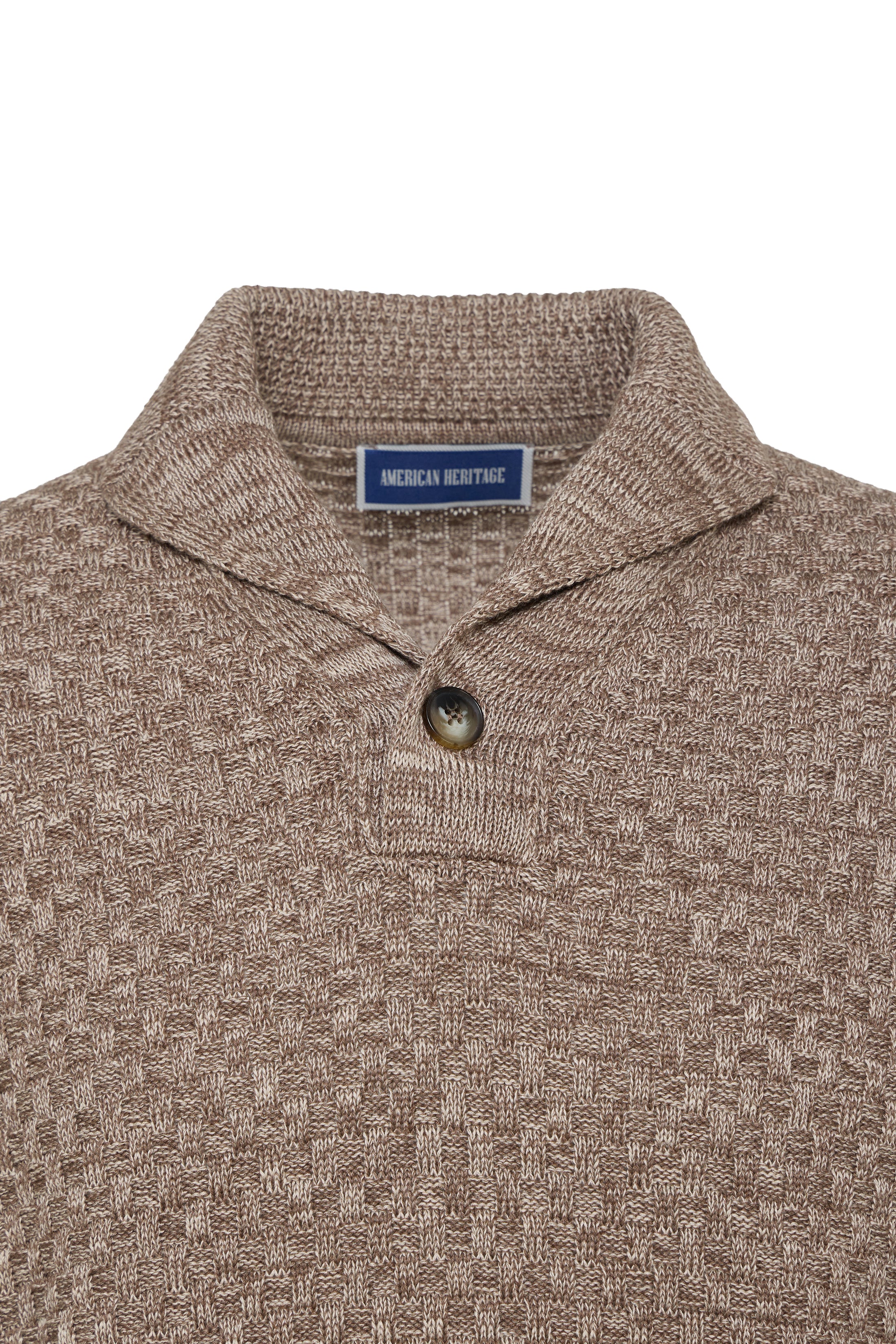Vizon Shawl Collar Knit Sweater