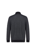 Load image into Gallery viewer, Black Two-Tone Waffle Quarter-Zip Sweater
