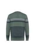 Load image into Gallery viewer, Green Crew Neck Striped Sweater
