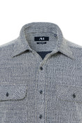 Load image into Gallery viewer, Navy Stripe Soft Shirt Jacket
