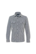 Load image into Gallery viewer, Navy Stripe Soft Shirt Jacket
