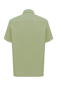 Load image into Gallery viewer, Khaki Seersucker Short Sleeve Shirt
