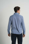 Load image into Gallery viewer, Navy Mini Houndstooth Shirt
